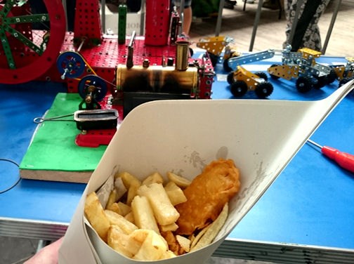 Meccano, Live Steam & Fish & Chips!